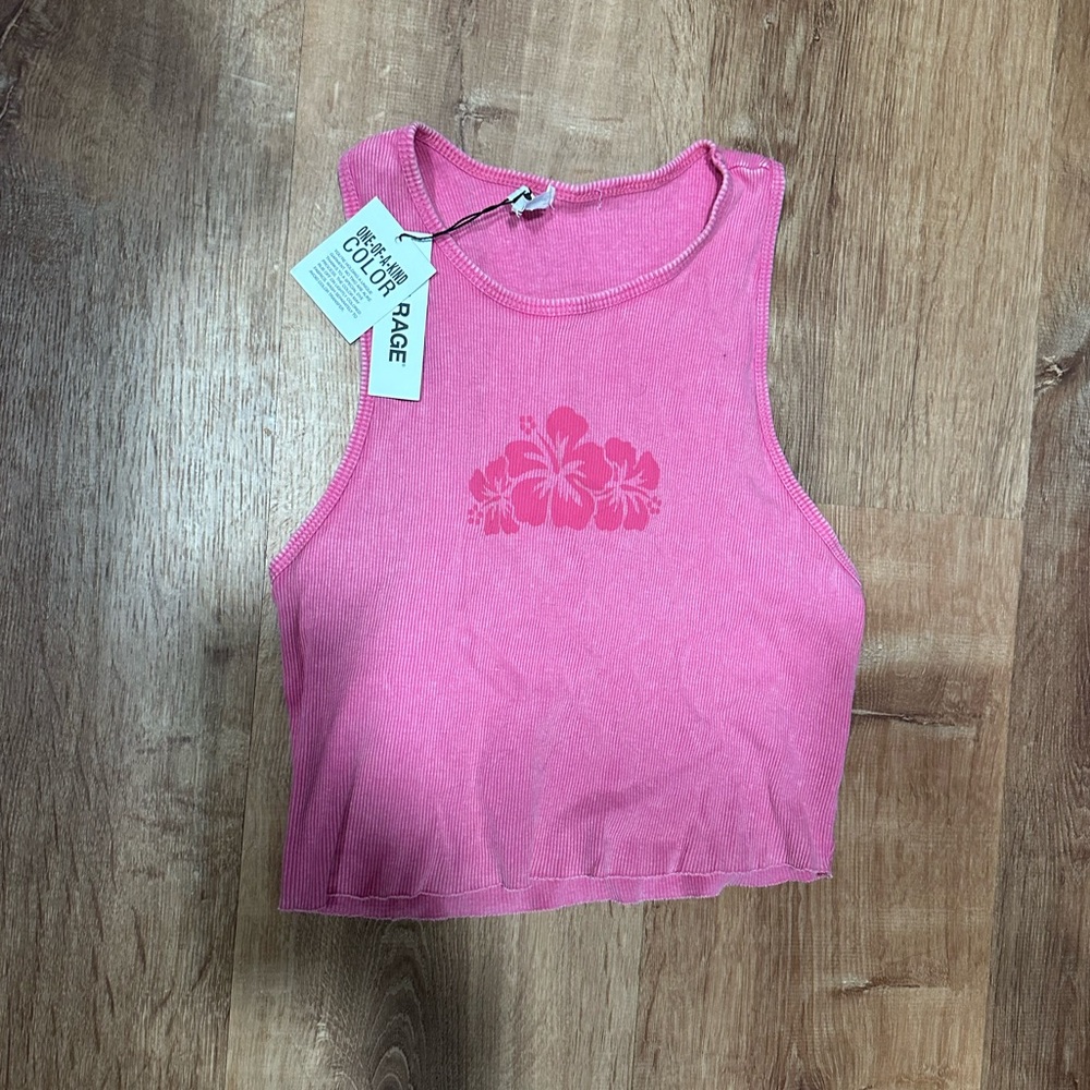 Garage pink crop top 🌺